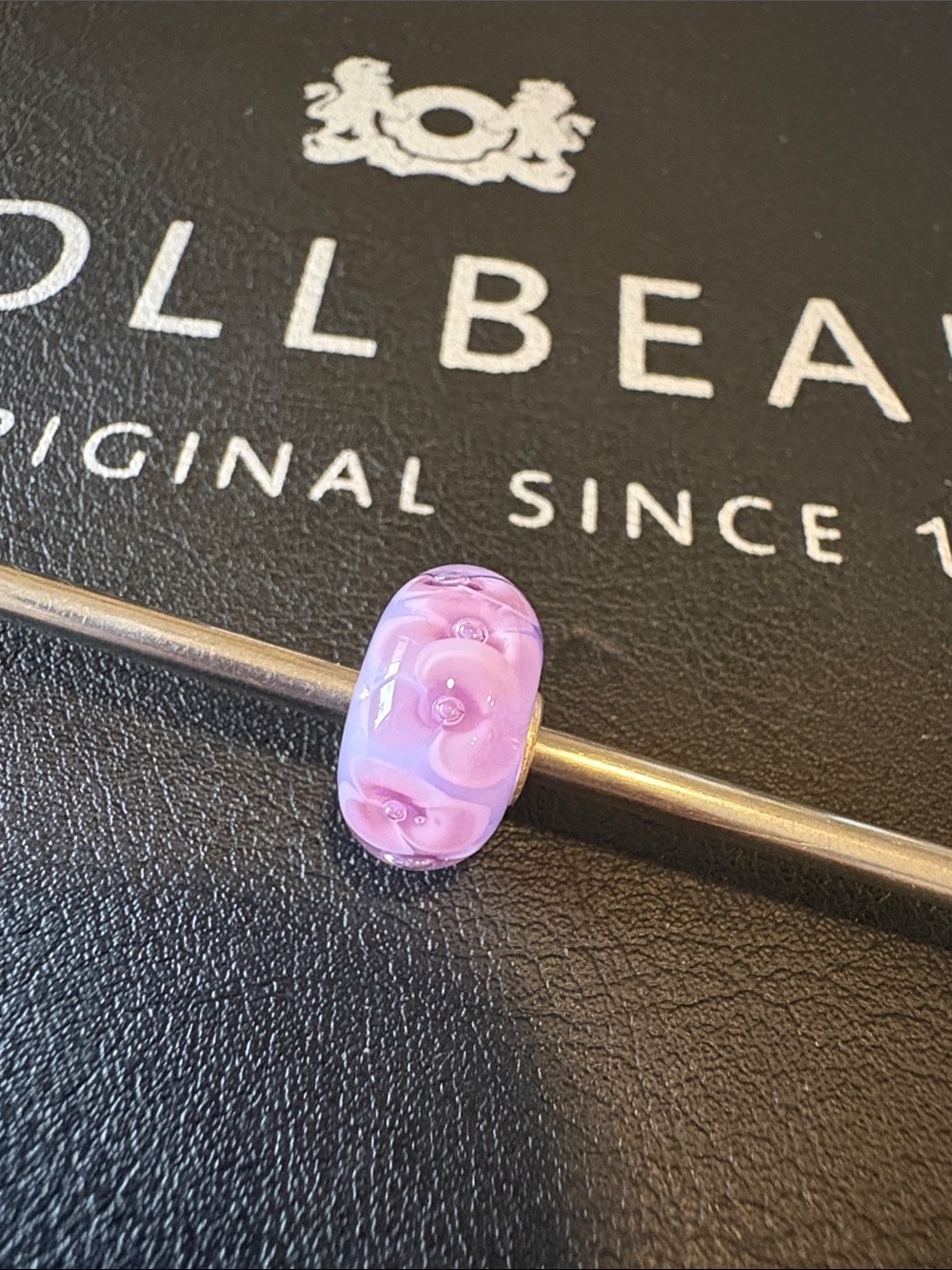 Trollbeads Purple Flower Bead